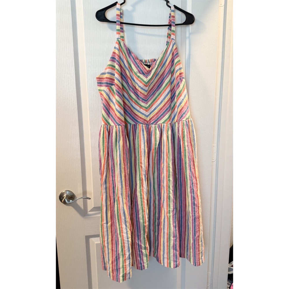 Lane Bryant Multicolor Striped Dress